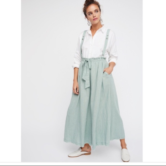 NWT Free People Hop to it Maxi Jumper Lagoon XS - Picture 1 of 7